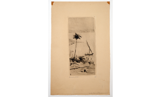 Sea of Galilee, 1922 Drypoint, Photo: Yevgeny Idel