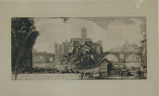 Giovanni Battista Piranesi, Tiber Island with S