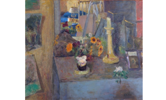 Édouard Vuillard, Mantelpiece with a Candlestick