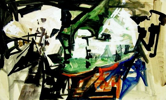 Hana Levy, 1914-2006, Safed Landscape, 1960