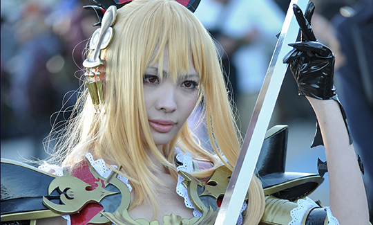 A cosplayer at the Comiket (Comics Market)Tokyo