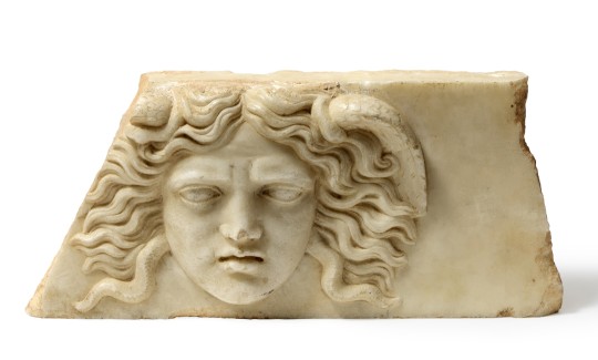 Head of Medusa, Marble, Roman period, 2nd century