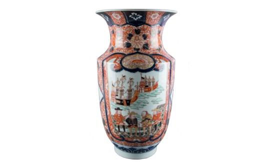 Vase Dutch merchants and their ships Design i