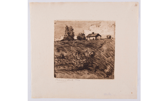 Sweden I, Sollefteå, 1908Drypoint and soft-ground