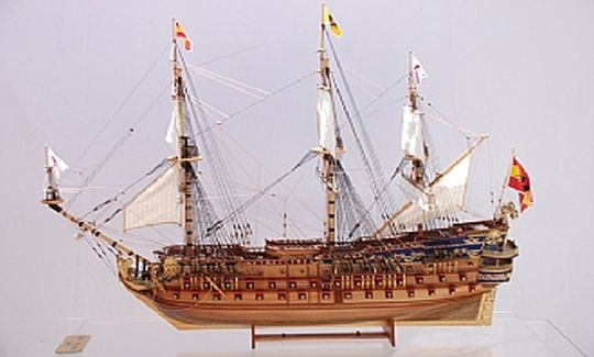 "San Felipe" - warship, scale 1:75, 1690, Spai